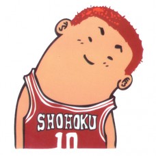 Hanamichi Sakuragi Slam Dunk Head Turned