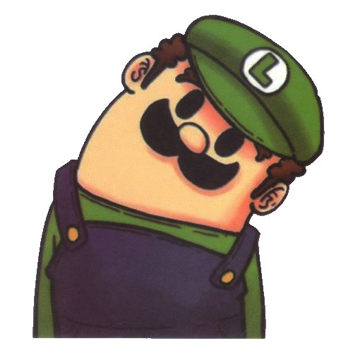 Luigi Nintendo Head Turn