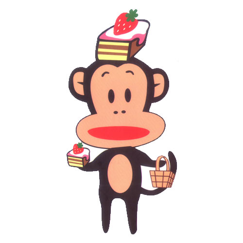 Standing Monkey with Cakes