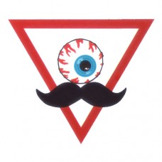 Abstract Moustache Bloody Eyeball