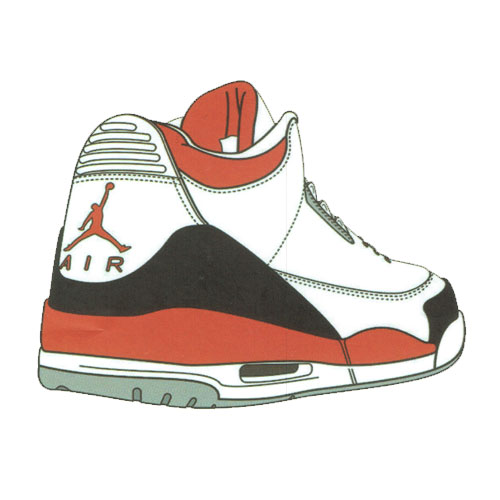 jordan shoe stickers