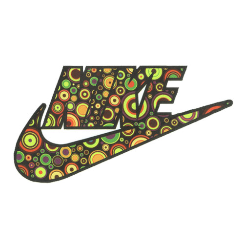 colorful nike logo