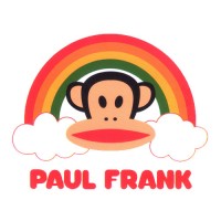 Paul Frank Head with Rainbow and Text