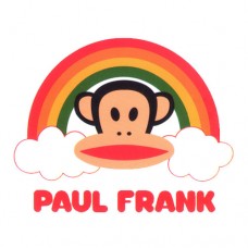 Paul Frank Head with Rainbow and Text
