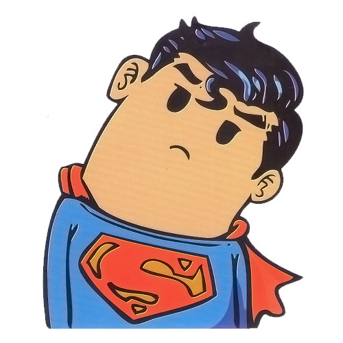 Superman Head Turned